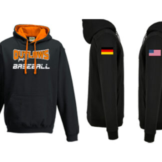 2 TONE HOODIE LOGO WITH FLAG